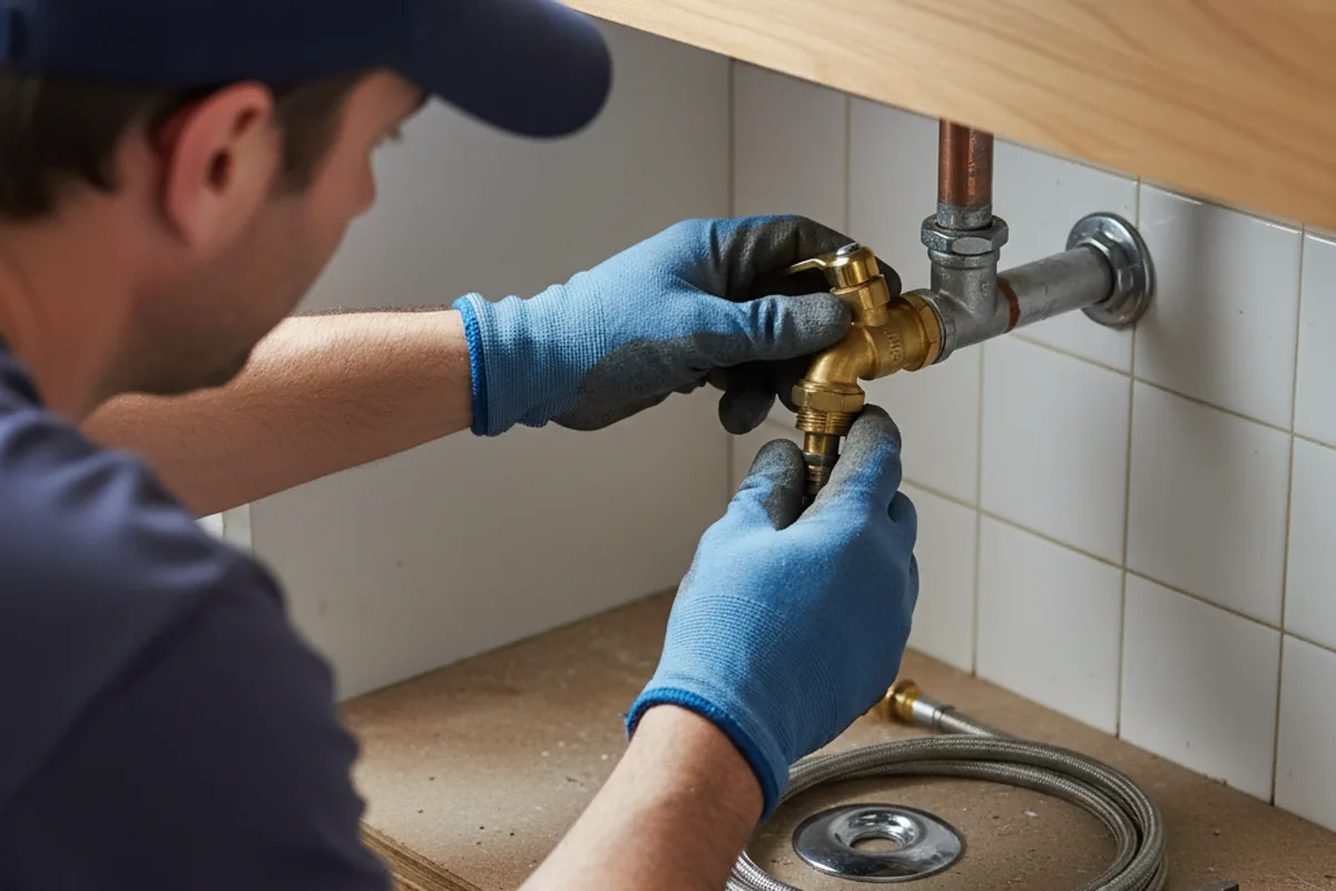 Shutoff valve and fitting work during Repiping in Longmont